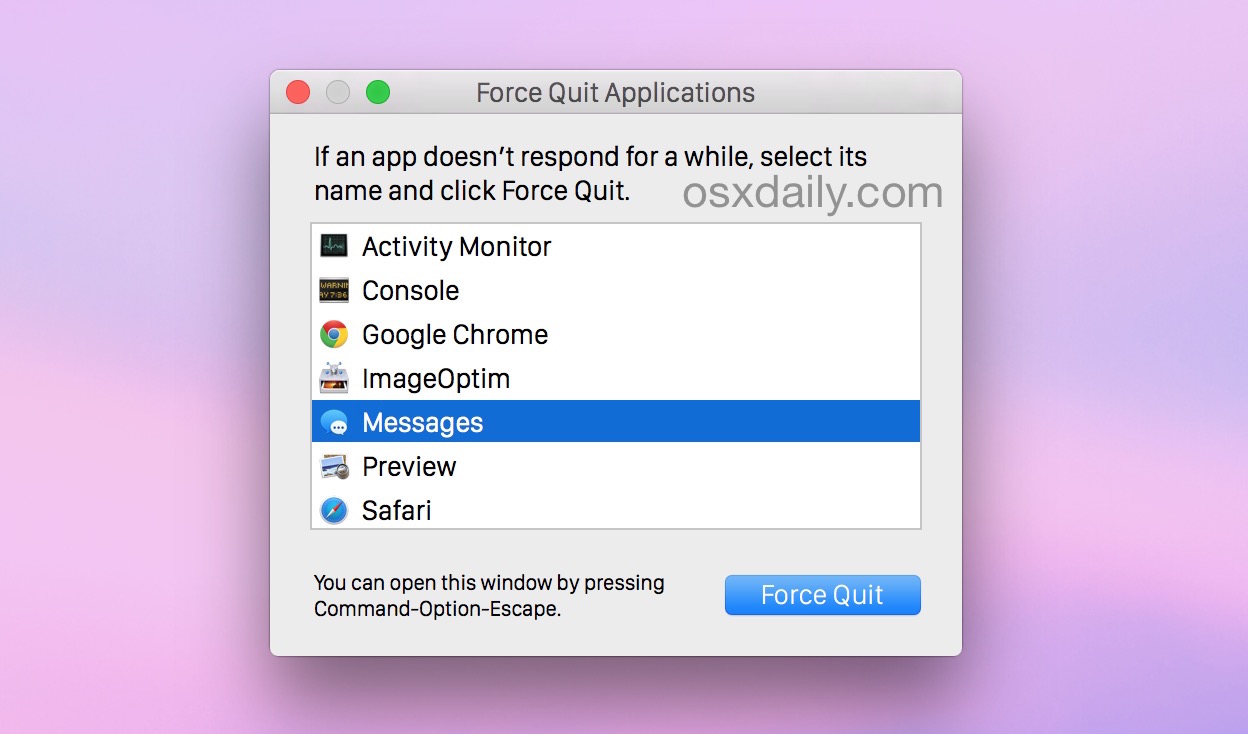 How To Force Kill An App In Mac